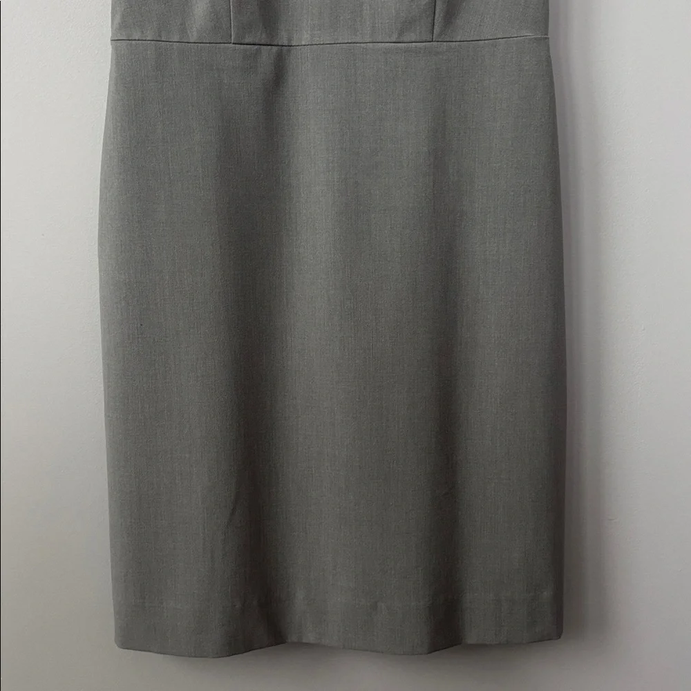 J. Crew Gray Ruffle-Sleeve Mini Dress size 8